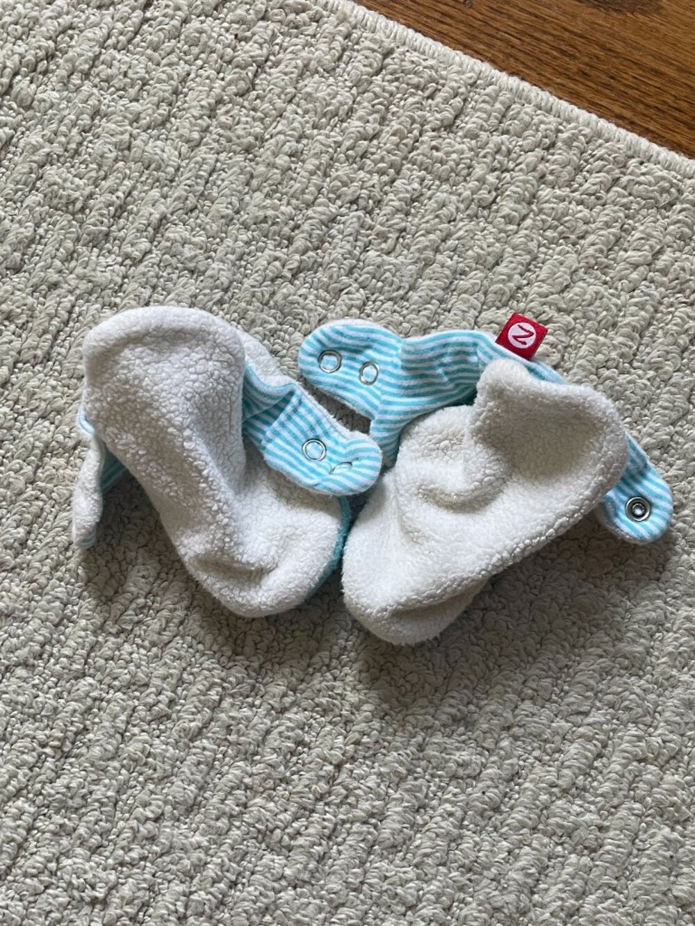 Zutano Fleece booties 12m